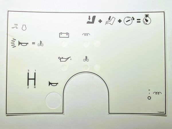 T120405 Decal - Dash - Mecalac