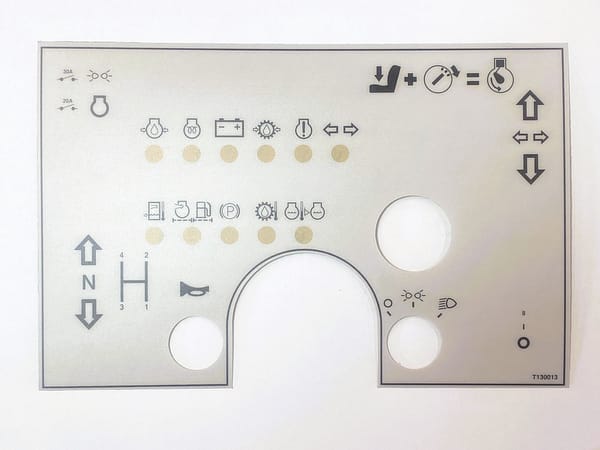 T130013 Dash Decal - Mecalac